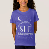 Desondanks hield ze het T-shirt van meisjes door - (Voorkant)