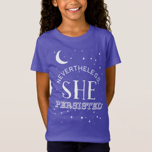 Desondanks hield ze het T-shirt van meisjes door - (Voorkant)