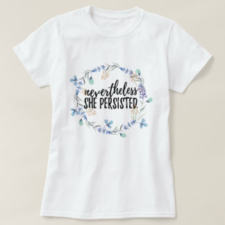 Desondanks hield ze vol met florale T-Shirt