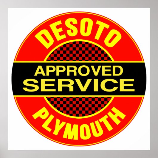  DeSoto-dienstteken Poster (Voorkant)