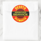 DeSoto-dienstteken Ronde Sticker (Tas)