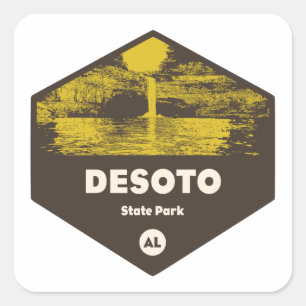 DeSoto State Park Alabama Vierkante Sticker