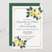 Despedida de Soltera Flores Amarilla Vrijgezellenf Kaart (Voorkant / Achterkant)