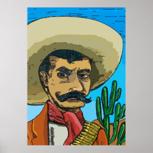 Desperado in woestijn poster