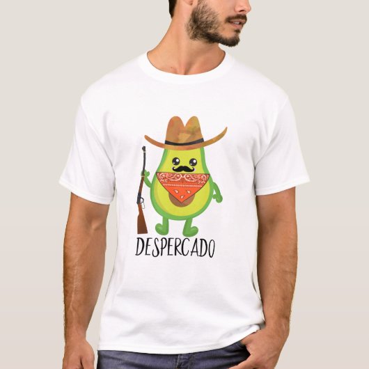 Despercado Desperado Cowboy Funny Avocado T-shirt (Voorkant)