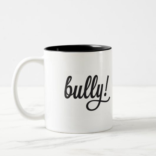 Despote ! Tasse noire de bouledogue français (Gauche)
