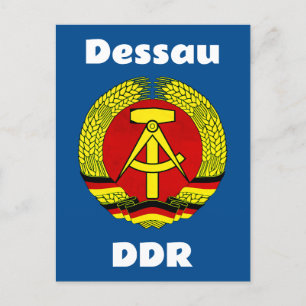 Dessau, DDR, Dessau, Duitsland (Oost-Duitse Ossi) Briefkaart