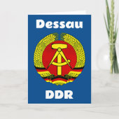 Dessau, DDR, Dessau, Duitsland (Oost-Duitse Ossi) Kaart (Voorkant)