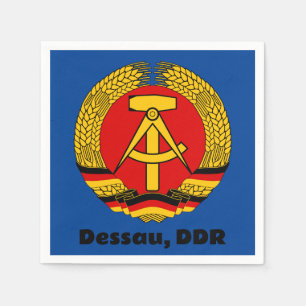Dessau, DDR, Dessau, Duitsland (Oost-Duitse Ossi) Servet