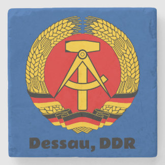 Dessau, DDR, Dessau, Duitsland (Oost-Duitse Ossi) Stenen Onderzetter