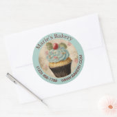 Dessert Baker Cake Cateraar Cupcake Bakkerij Ronde Sticker (Envelop)