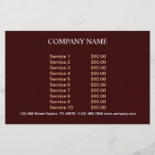 dessert bakkerijgebak siertaart flyer (Achterkant)