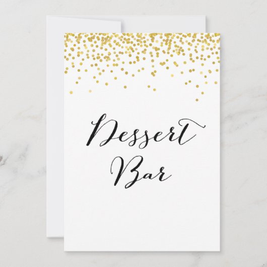 Dessert Bar, formaat 5 x 7 inch Kaart (Voorkant)