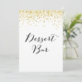Dessert Bar, formaat 5 x 7 inch Kaart (Staand voorkant)