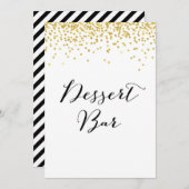 Dessert Bar, formaat 5 x 7 inch Kaart (Voorkant / Achterkant)
