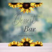 Dessert Bar Sunflower Fête des mariées Mariage (Neutre)