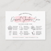 Dessert Cake Tireur Cartes de soins Moderne Rose C (Devant)