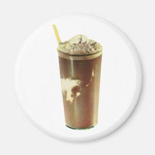  dessert, chocolade schudden en schuim magneet