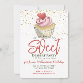 Dessert Cupcake Feest Kaart