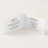 Dessert Doodles - Blue Catering Visitekaartjes (Binnen)