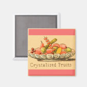  dessert gekonfijte fruitmagneet magneet (Voorkant / Achterkant)