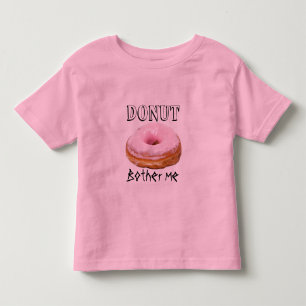 Dessert Grappige Gebakken Lekkere Zoete Donut Stoo Kinder Shirts