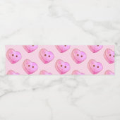 Dessert - heart 2 waterfles etiket (Enkel label)