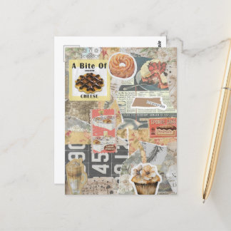 Dessert & Koffie  Ephemera Decoupage Briefkaart