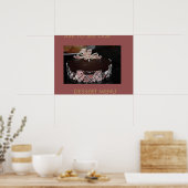 DESSERT MENU GÂTEAUX ART POSTER (Cuisine)