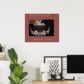 DESSERT MENU GÂTEAUX ART POSTER (Bureau à domicile)