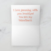 Dessert mignon et carte de Saint-Valentin de confi (Intérieur)