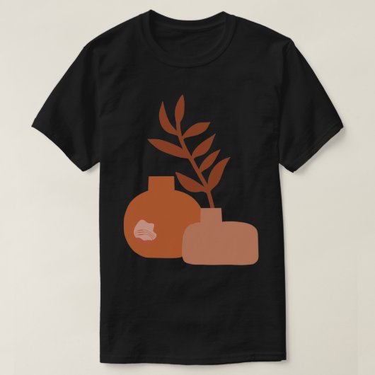 Dessert Moon Modern Abstracte Boho PrintBekijk and T-shirt (Design voorkant)