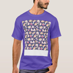 Dessert Naadloze Patroon Patisserie Kawaii Schatti T-shirt