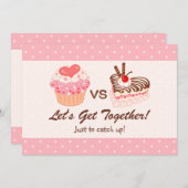 Dessert Party. Kaart (Voorkant / Achterkant)