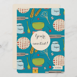 Dessert party pasteipatroon nodigt TR Forsman uit Kaart