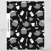 Dessert Recipe Divider | Zwart-witkeuken (Achterkant)