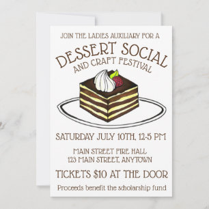 Dessert Social Bake Sale Tiramisu Italiaans voedse