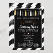 Dessert verjaardagsfeestje uitnodiging (Voorkant / Achterkant)