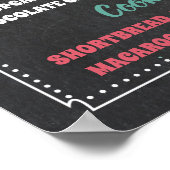 Dessertbar Menu Bord Voor Feestje Poster (Hoek)
