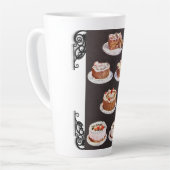  dessertcake, gevorst als decoratieretro latte mok (Linkerhoek)