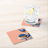 dessertdecor vierkante kartonnen onderzetter (Insitu)