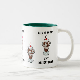 Dessertleven Tweekleurige Koffiemok