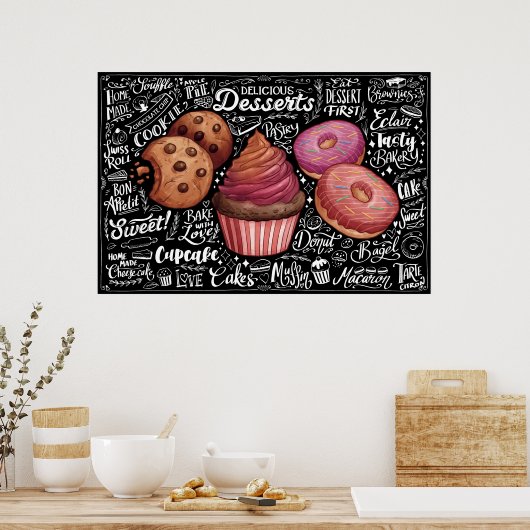 Dessertmenu Poster (Keuken)
