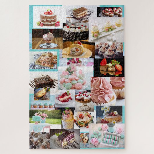 Desserts Bakery Sweets Collage Legpuzzel (Verticaal)