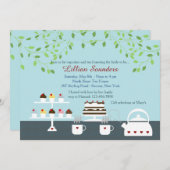 Desserts Divins Invitation À Thème De Printemps (Devant / Derrière)