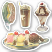  desserts, Lemon Meringue Pie, Ice Creams Sticker (Voorkant)