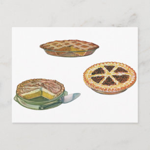 desserts, Thanksgiving Pies, Pecan Pumpkin Briefkaart