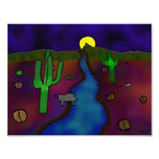 Desserttekening Foto Afdruk