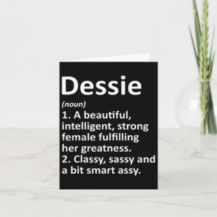 Dessie Definitie Persoonlijke Naam Grappig Kerstmi Kaart