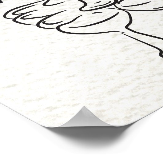 Dessin à la main Funky Doodle Mariage Affiche de b (Coin)